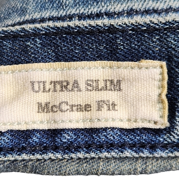 Guess Ultra Slim McCrae Fit blue midrise denim  Jean pants 31x30 - Picture 5 of 10